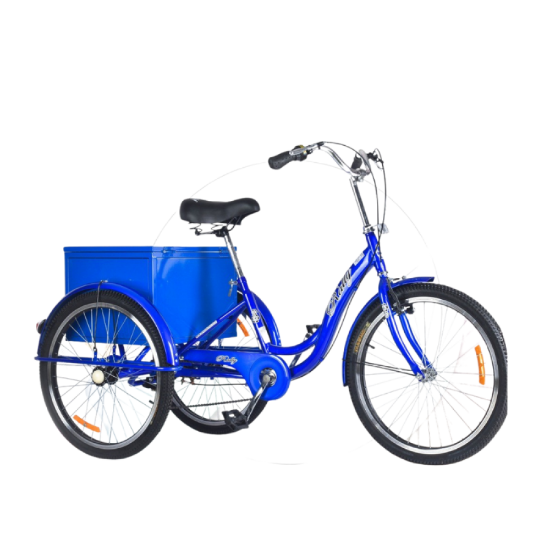 صورة دراجة 3 عجلات بصندوق عملي – مقاس 24 بوصة